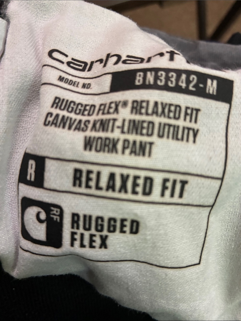 Carhartt canvas knit lined work pants - Picture 6 of 6
